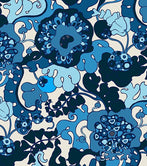 Woodstock Floral Blue Print