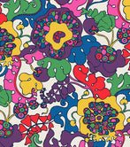 Woodstock Floral Rainbow Print