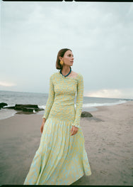 Lettie Dress | Sky Caspian Lagoon Grande