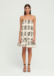 Margo Dress | Ivory Block