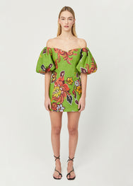 Linen Dali Dress | Green Lanai