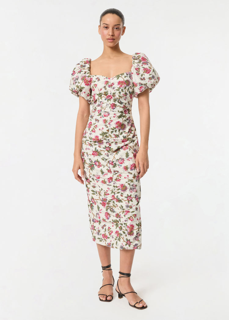 Tessa Dress | Macadamia Morlaix Fleur