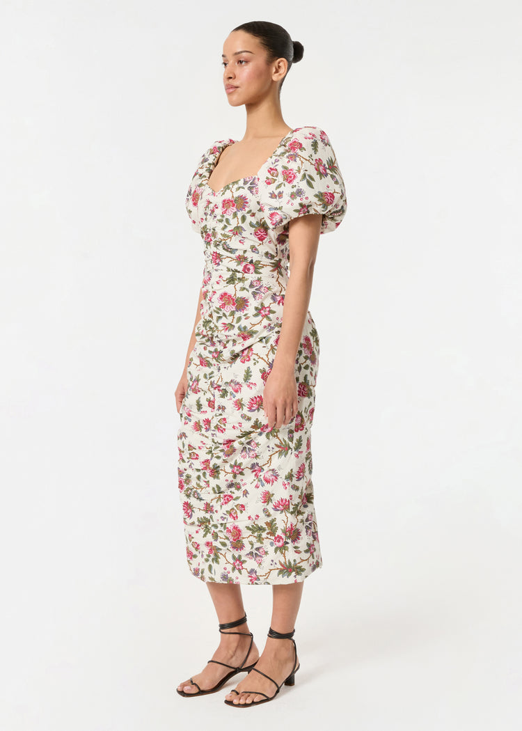 Tessa Dress | Macadamia Morlaix Fleur