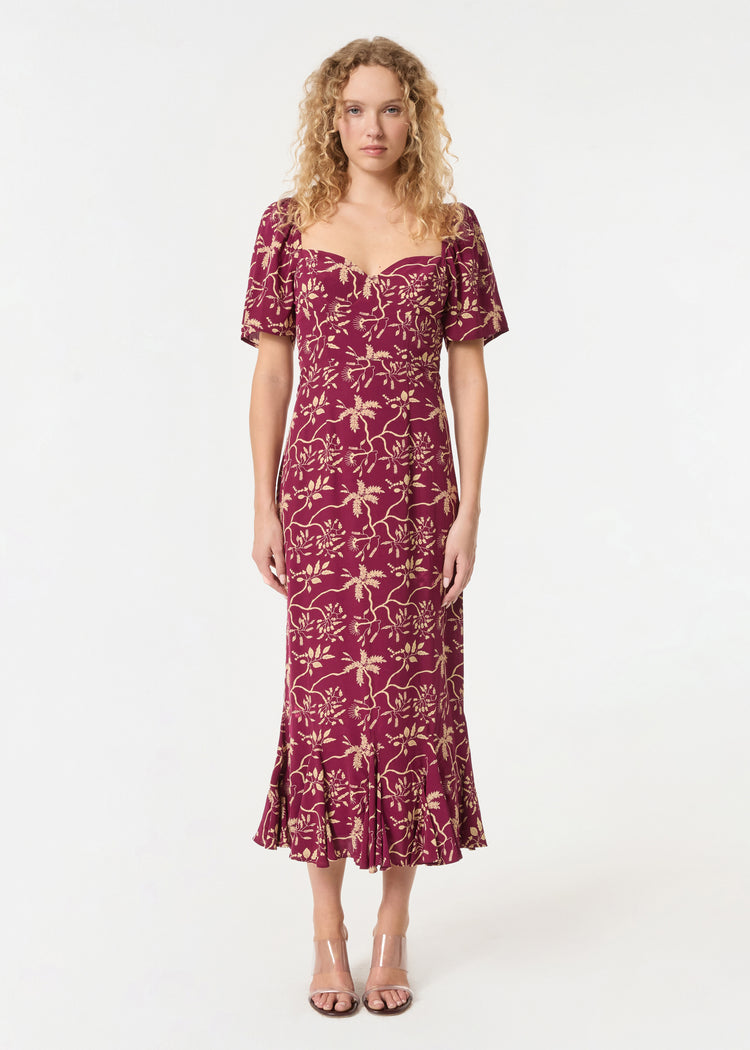 Ramona Dress | Purple Enchanted Vine