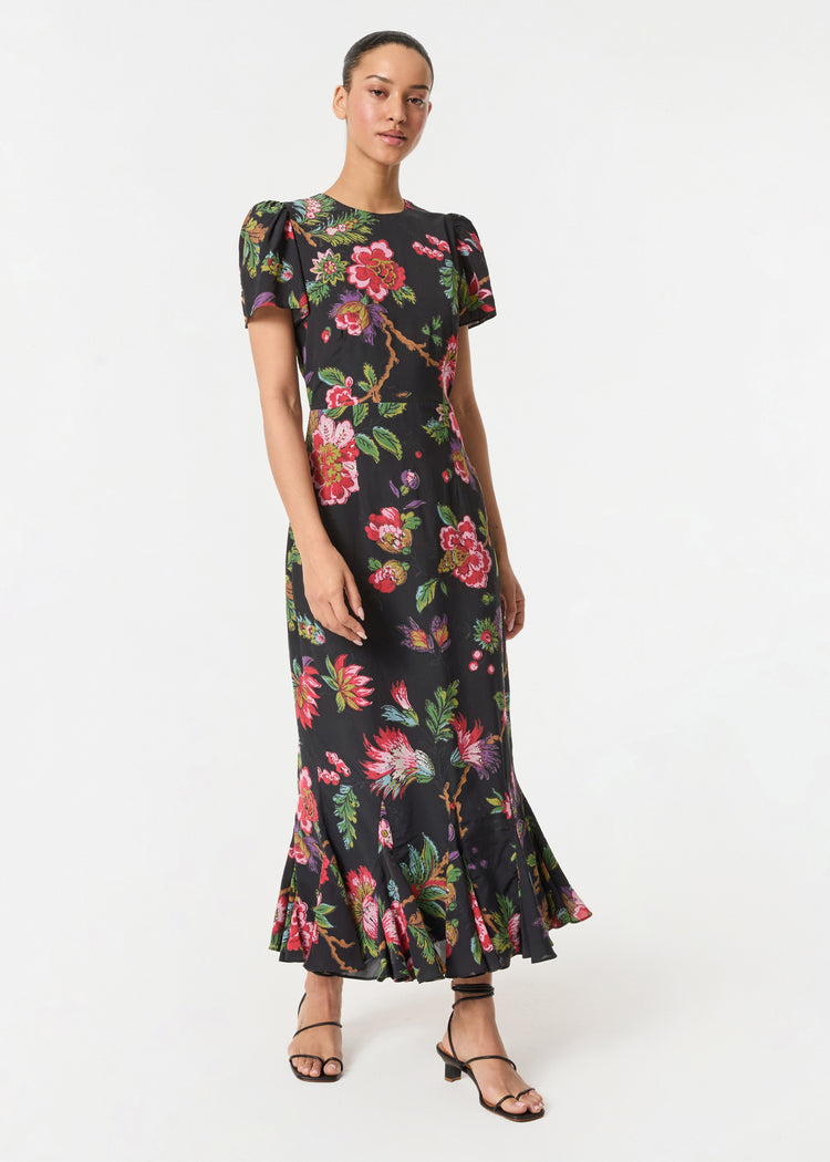 Lulani Dress | Ink Morlaix Fleur Grande