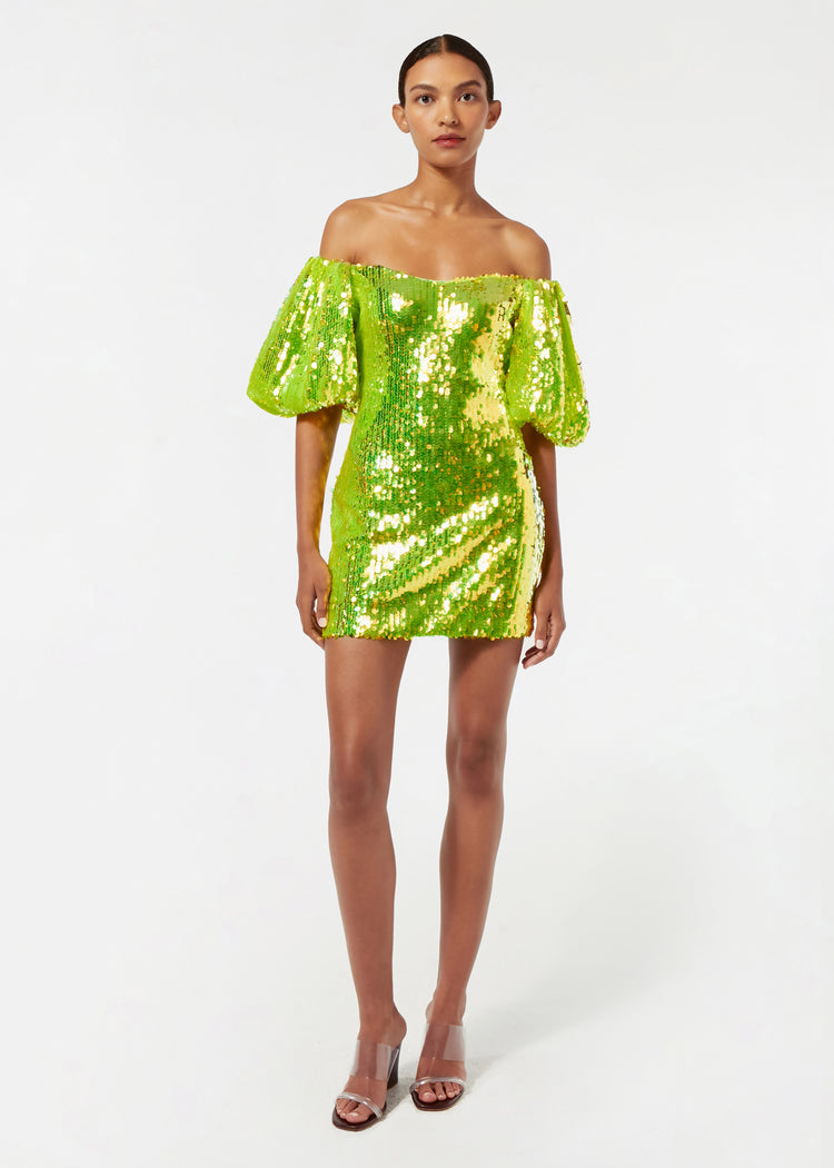 Dali Dress | Chartreuse