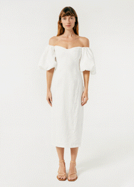 Linen Karima Dress | White