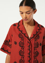 Ricky Shirt | Saddle Rennes Applique