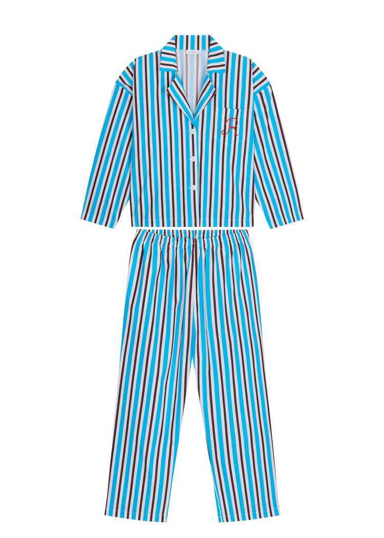 Berto Pajamas | Coastal Stripe