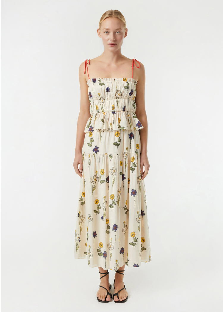 RHODE Floral Ariella Midi Skirt | Saba