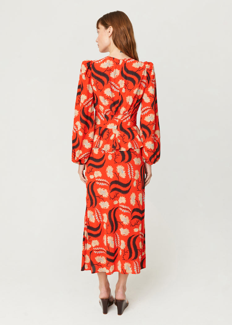 Tommy Skirt | Bright Red Kiku