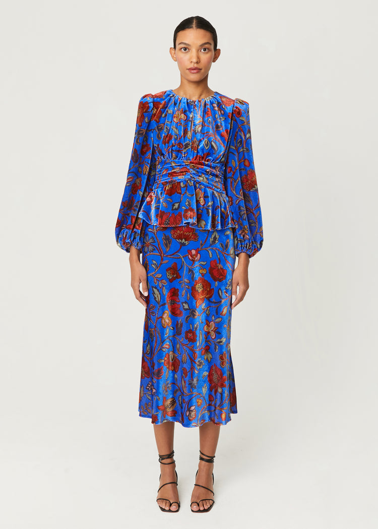 Velvet Tommy Skirt | Royal Vichy Rose