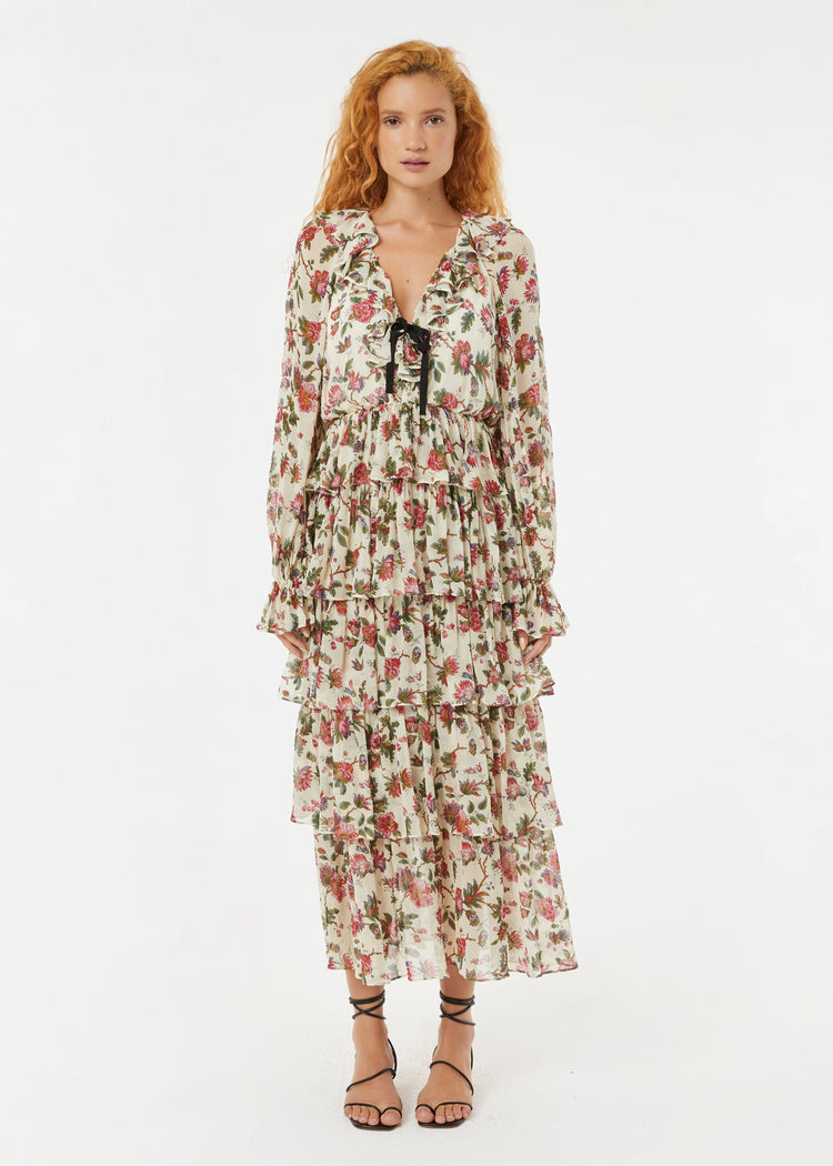 Susanna Dress | Macadamia Morlaix Fleur