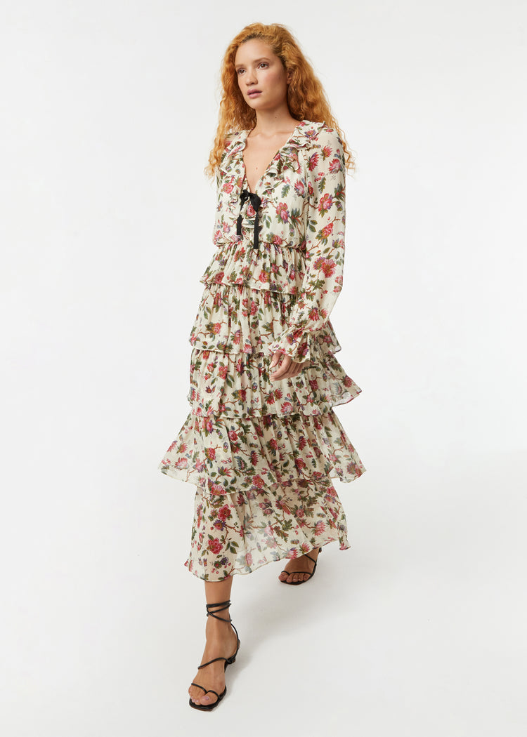 Susanna Dress | Macadamia Morlaix Fleur