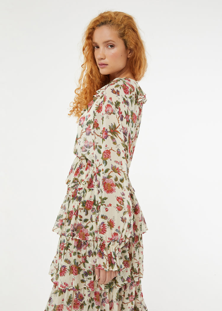 Susanna Dress | Macadamia Morlaix Fleur