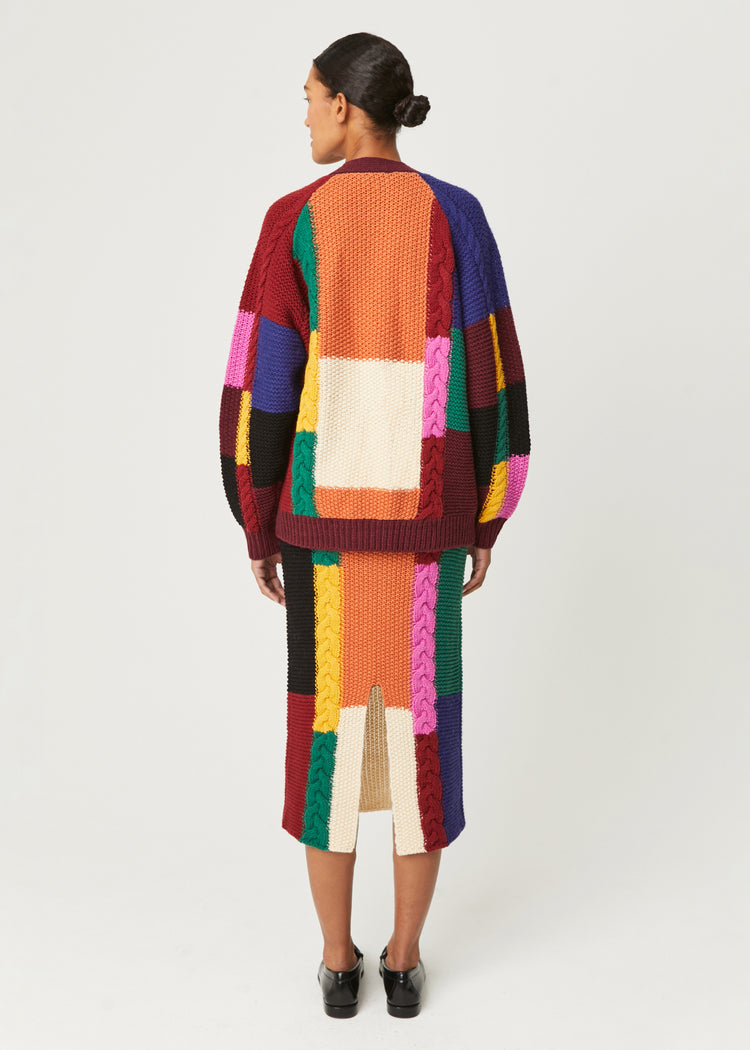 Reilly Skirt | Colorblock Cable