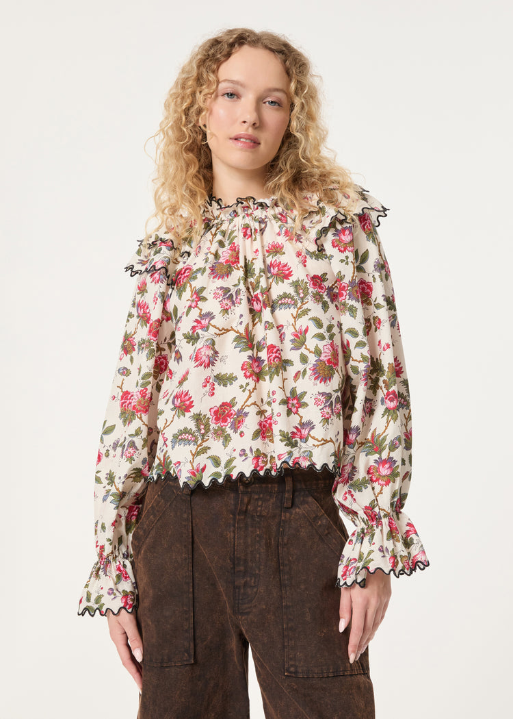 Lucilia Top | Macadamia Morlaix Fleur