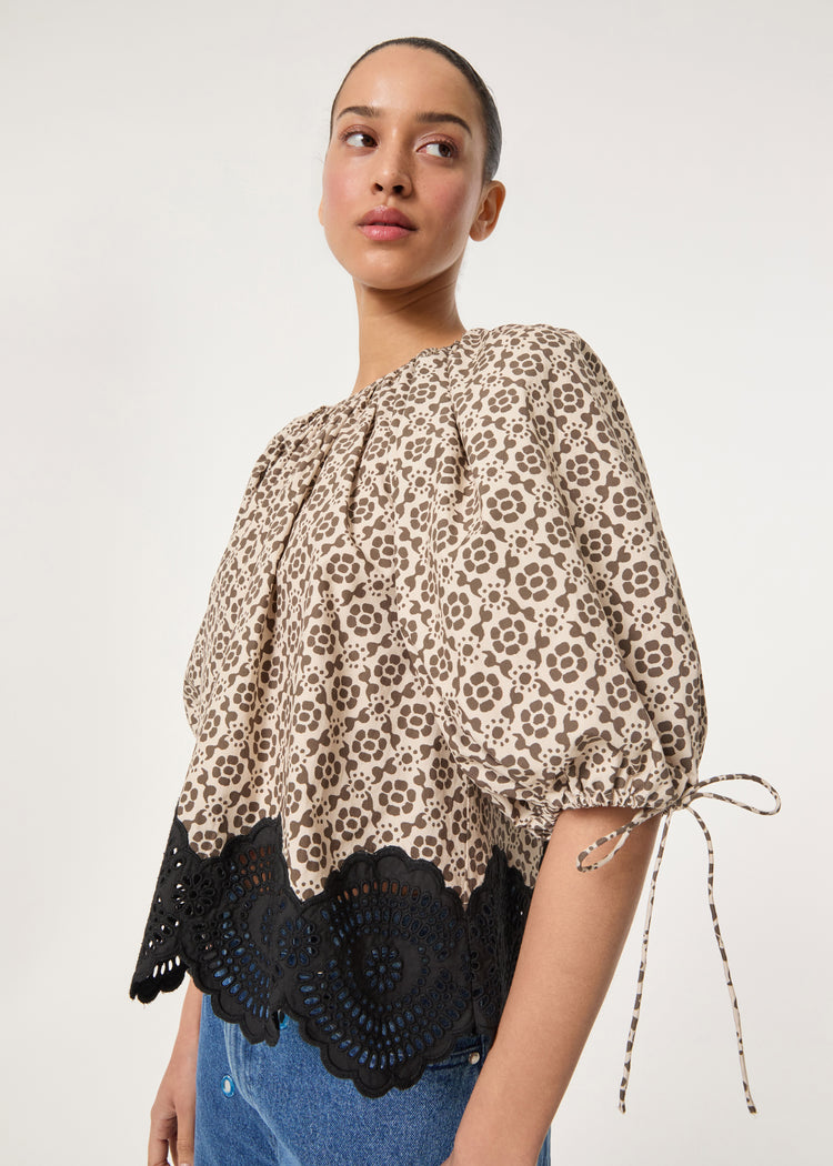 Rowan Top | Kalahari Floral Eyelet