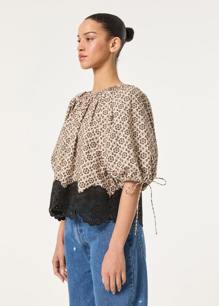 Rowan Top | Kalahari Floral Eyelet