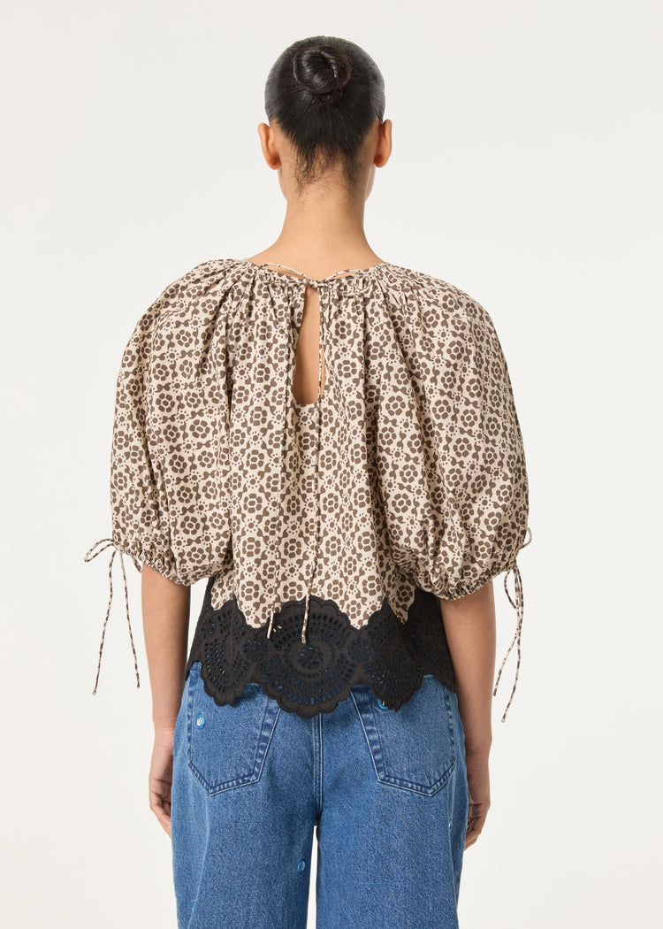 Rowan Top | Kalahari Floral Eyelet