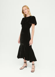 Velvet Arabella Dress | Black